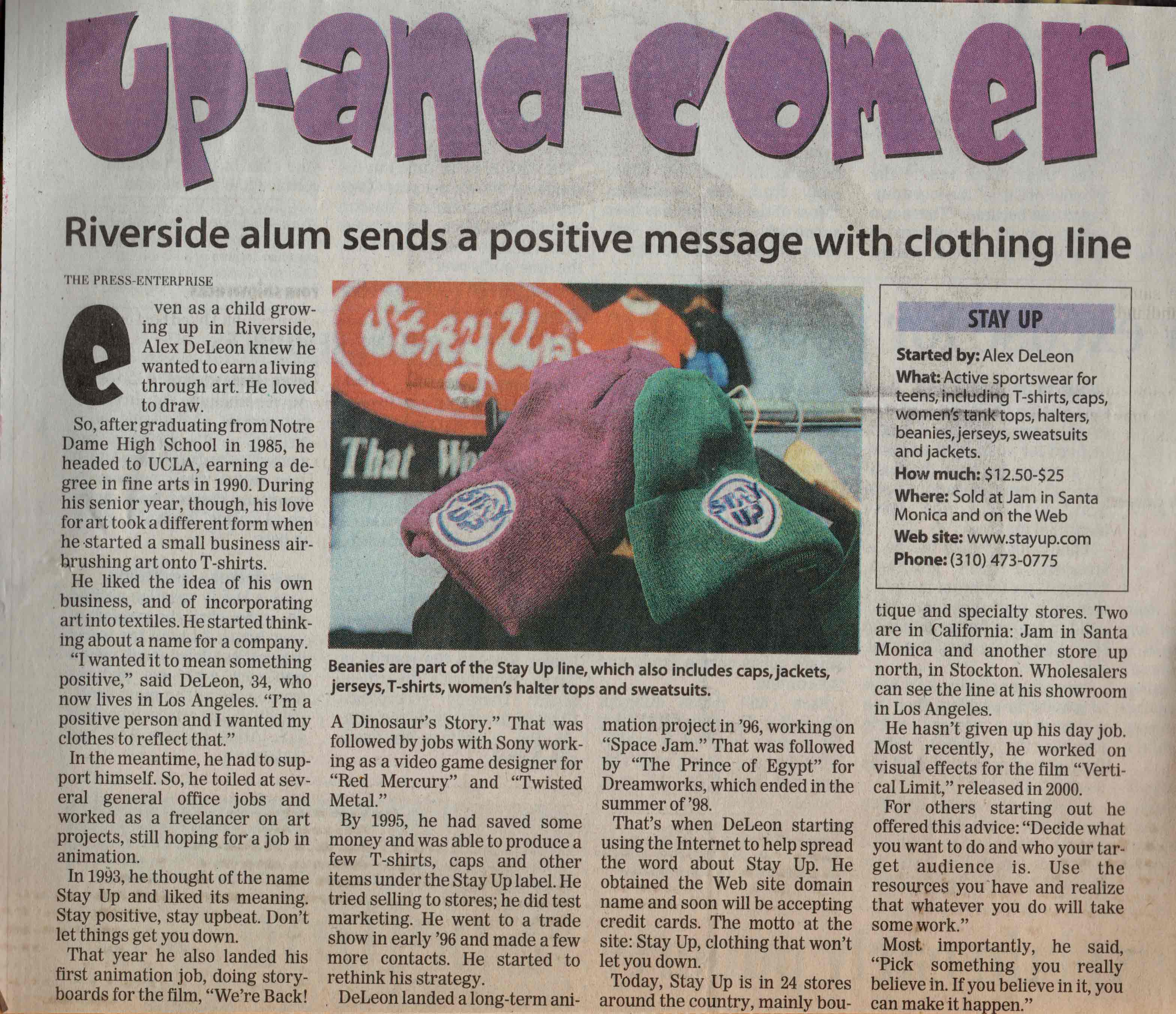 stay up newspaper article part two