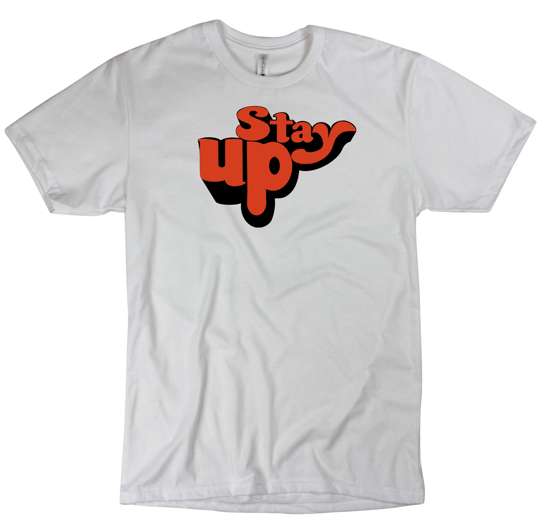 stay up orange logo t shirt